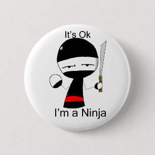 Ich bin ein Ninja (Knopf) Button