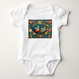 Ich bin ein Norwegischer Baby-Rosemaling-Säugling Baby Strampler