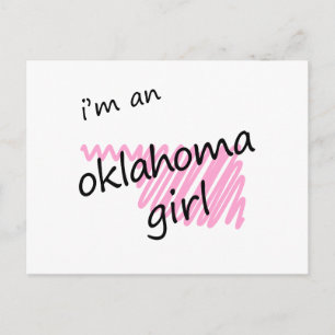 Ich bin ein Oklahoma Girl Postkarte