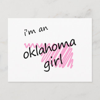 Ich bin ein Oklahoma Girl Postkarte