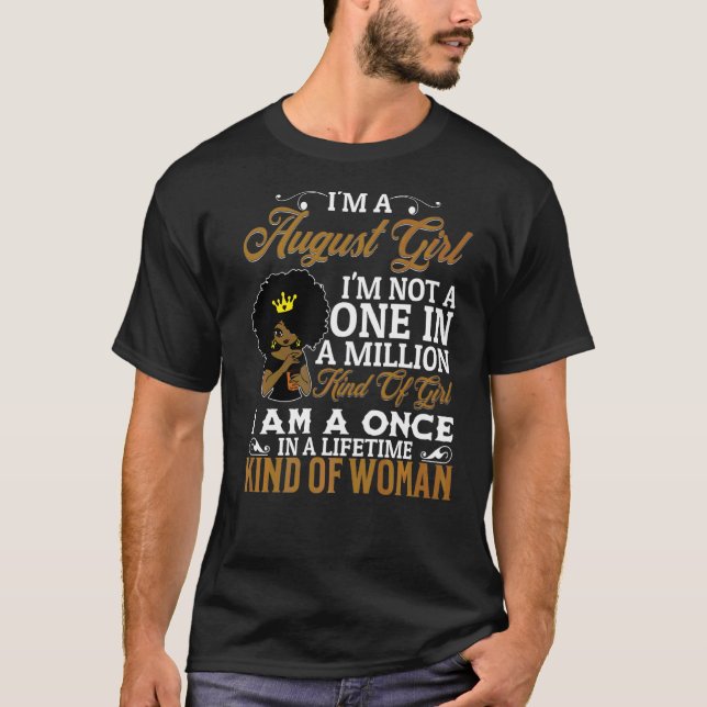 Ich bin ein Oktobermädchen, kein 1/1 Million Mädch T-Shirt (Vorderseite)