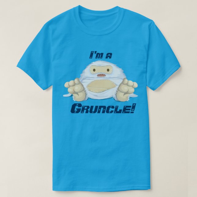 "Ich bin ein Onkel!" mit einem niedlichen Monster T-Shirt (Design vorne)
