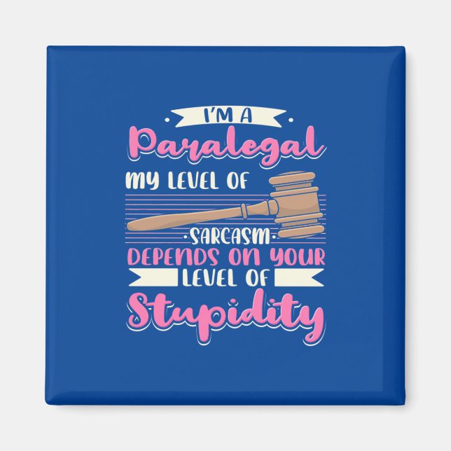 Ich bin ein Paralegal Magnet (Vorne)