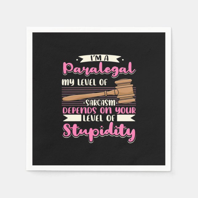 Ich bin ein Paralegal Serviette (Vorderseite)