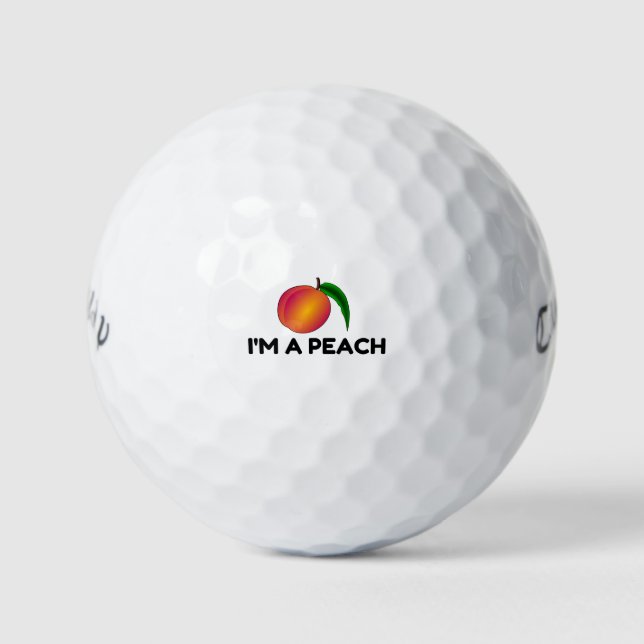 ICH BIN EIN PEACH GOLFBALL (Vorderseite)