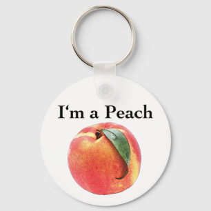 Ich bin ein Peach Schlüsselanhänger