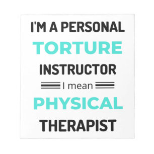 Ich bin ein Personal Torture Instructor, ich bin G Notizblock