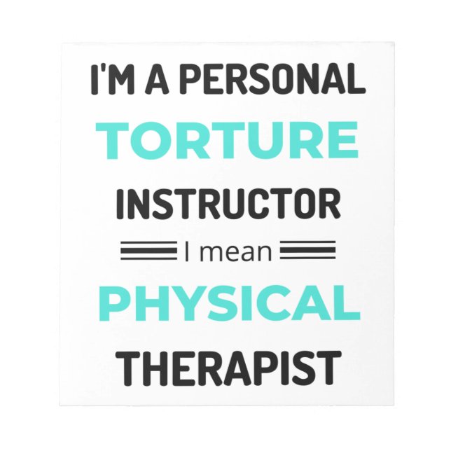 Ich bin ein Personal Torture Instructor, ich bin G Notizblock (Vorderseite)