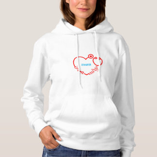 Ich bin ein Personalisierter Name von Nurse Stetho Hoodie