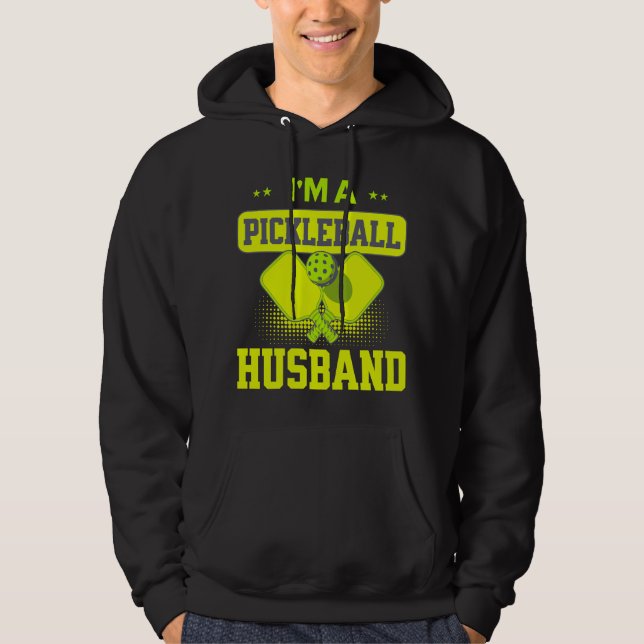Ich bin ein Pickleball-Mann Funny Pickle Ball Love Hoodie (Vorderseite)
