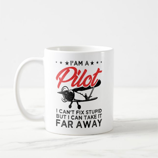 Ich bin ein Pilot, den ich nicht reparieren kann,  Kaffeetasse (Links)