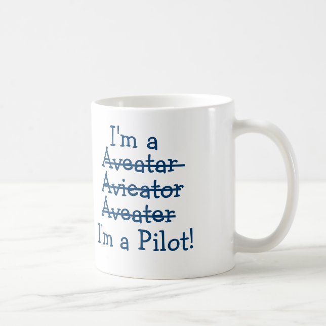 Ich bin ein Pilot! Kaffeetasse (Rechts)