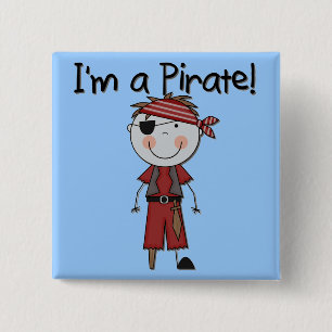 Ich bin ein Pirat - Jungen-T-Shirts und Geschenke Button
