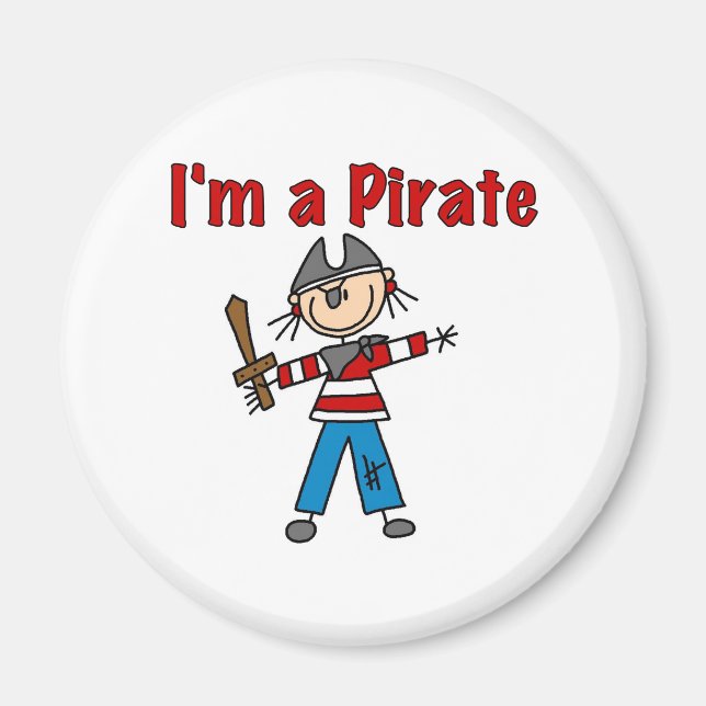 Ich bin ein Pirat Magnet (Vorne)