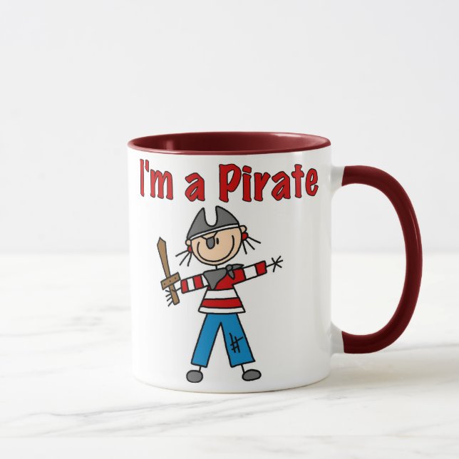 Ich bin ein Pirat Tasse (Rechts)