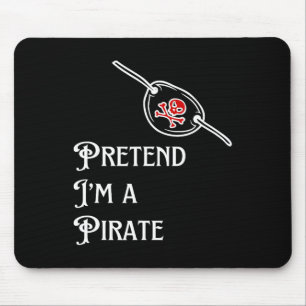 Ich bin ein Piraten-Lazy Halloween-Kostüm leicht Mousepad