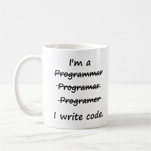 Ich bin ein Programmierer, den ich Kaffeetasse