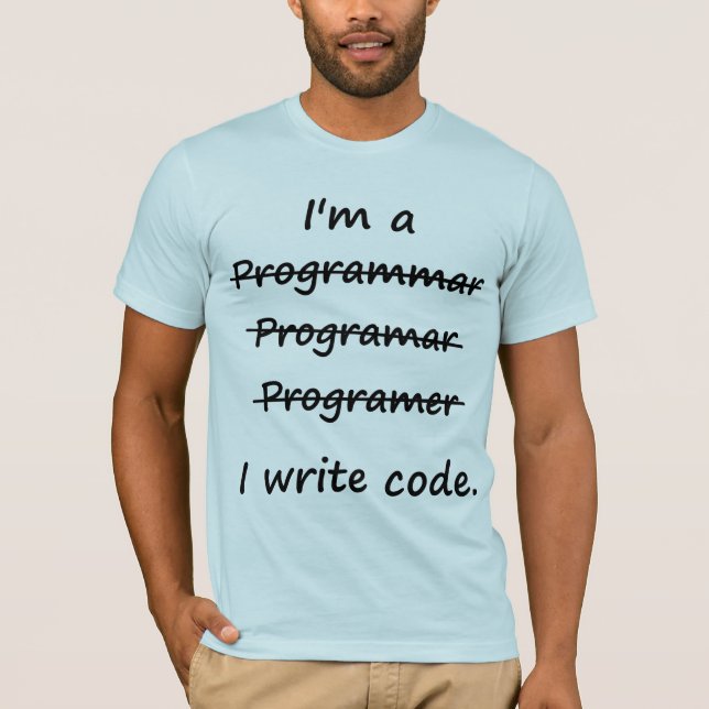 Ich bin ein Programmierer, den ich T-Shirt (Vorderseite)
