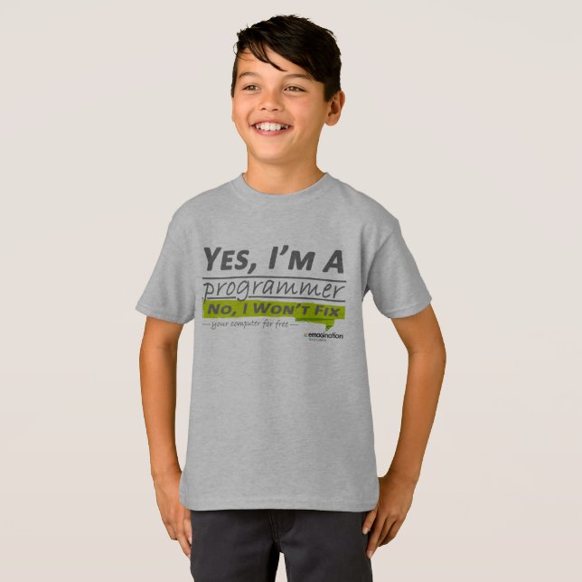 Ich bin ein Programmierer T-Shirt (Vorne ganz)
