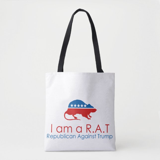 Ich bin ein R.A.T.: Republikaner gegen Trump Tasche (Vorderseite)