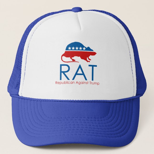 Ich bin ein R.A.T.: Republikaner gegen Trump Truckerkappe (Vorderseite)