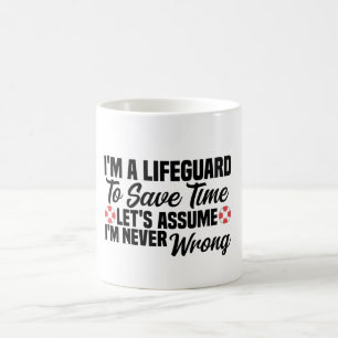 Ich bin ein Rettungsschwimmer, um Zeit Retten Lass Kaffeetasse