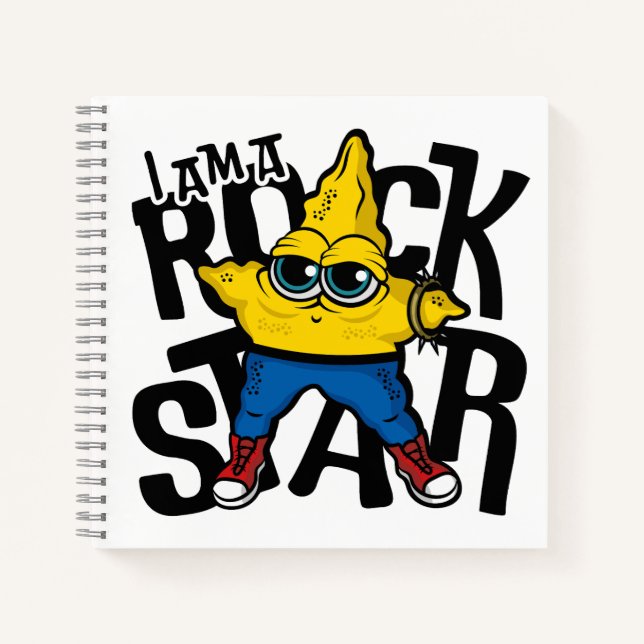 Ich bin ein Rock Star Notizbuch (Vorderseite)