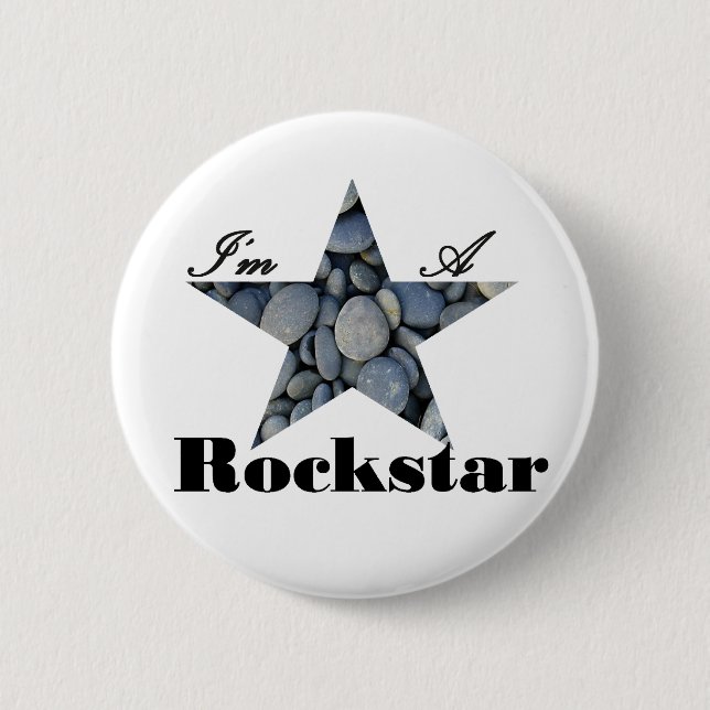 Ich bin ein Rockstar Button (Vorderseite)