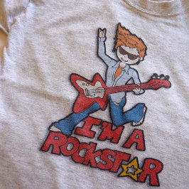 Ich bin ein Rockstar-Jungs-T - Shirt