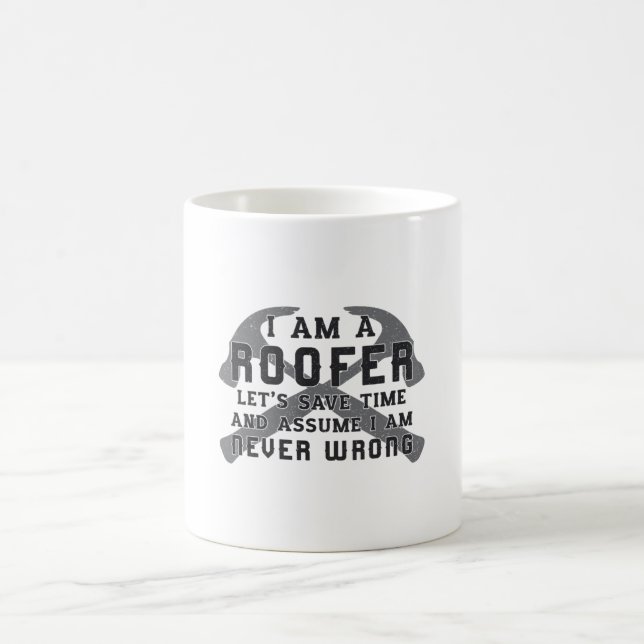 Ich bin ein Roofer Roof Roofers Men Vater Bau Kaffeetasse (Mittel)