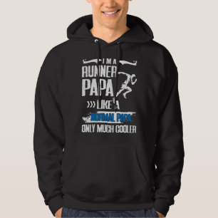 Ich bin ein Runner Papa wie normales Papa, nur vie Hoodie