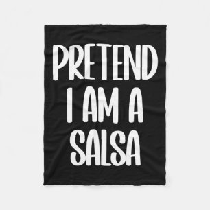 Ich bin ein Salsa Halloween-Kostüm Fleecedecke