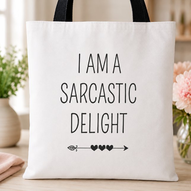 Ich bin ein sarkastisches Wunderfeuer Tasche (Funny Sarcasm Tote Bag)
