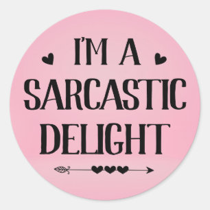 Ich bin ein sarkastisches Wunderwitz Runder Aufkleber
