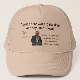 Ich bin ein Schafe Hitchens Hut Truckerkappe