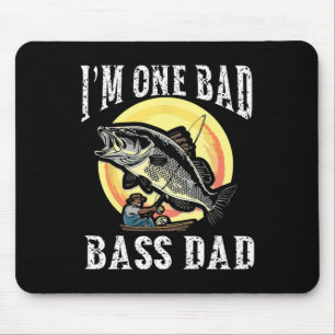 Ich bin ein schlechter B Dad Largemouth B Mousepad