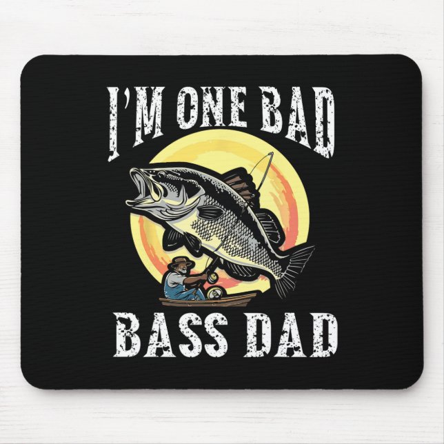 Ich bin ein schlechter B Dad Largemouth B  Mousepad (Vorne)
