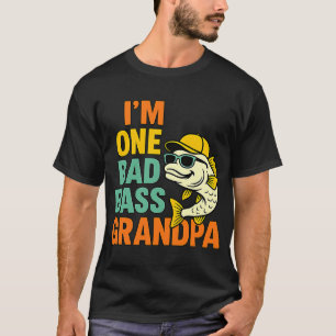 Ich bin ein schlechter Bass-Opa, lustiger Angel-Op T-Shirt