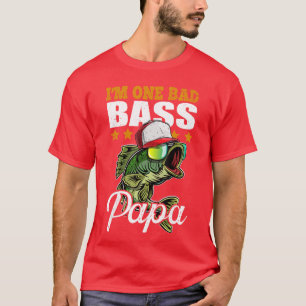 Ich bin ein schlechter Bass Papa Lustiger Bass-Ang T-Shirt