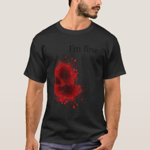 Ich bin ein schönes blutiges Halloween-Grosskostüm T-Shirt