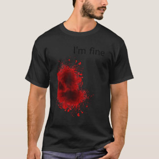 Ich bin ein schönes blutiges Halloween-Grosskostüm T-Shirt