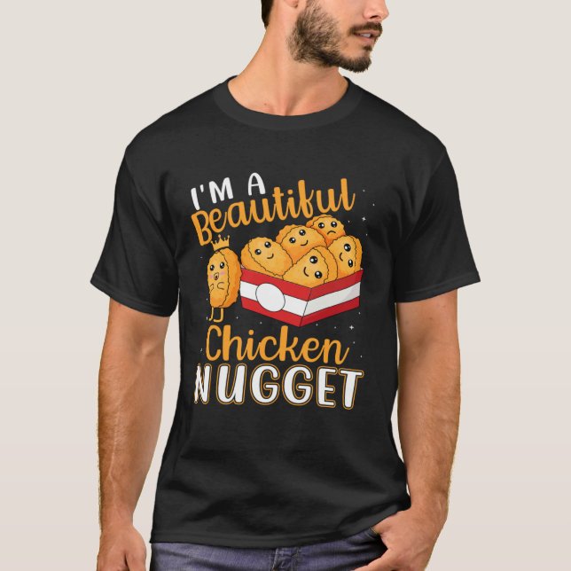 Ich bin ein schönes Chicken Nugget für Nugget oder T-Shirt (Vorderseite)