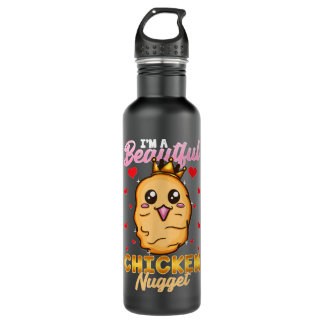 Ich bin ein schönes Hühnchen-Nugget Edelstahlflasche