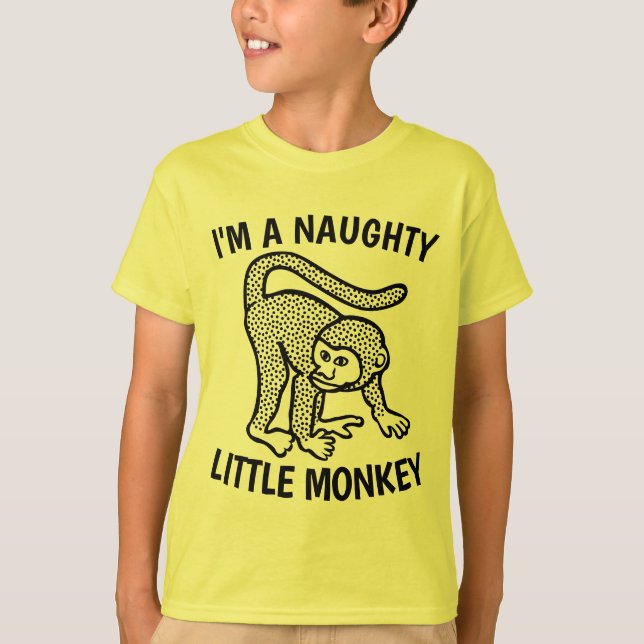 ICH BIN EIN SCHÖNES KLEINES MONKEY Funny Kids T -  T-Shirt (Vorderseite)