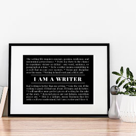 Ich bin ein SCHRIFTposter für Autoren und Autoren Poster