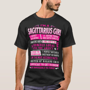 Ich bin ein Schütze-Mädchen Sagittarius Geburtstag T-Shirt