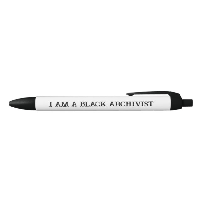 Ich bin ein schwarzer Archivstift Tinte Stift (Oberseite)