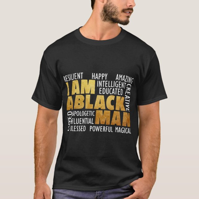 Ich bin ein schwarzer Mann - BHM AA T-Shirt (Vorderseite)