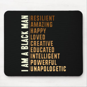 Ich bin ein schwarzer Mann - Schwarzer Geschichtsm Mousepad
