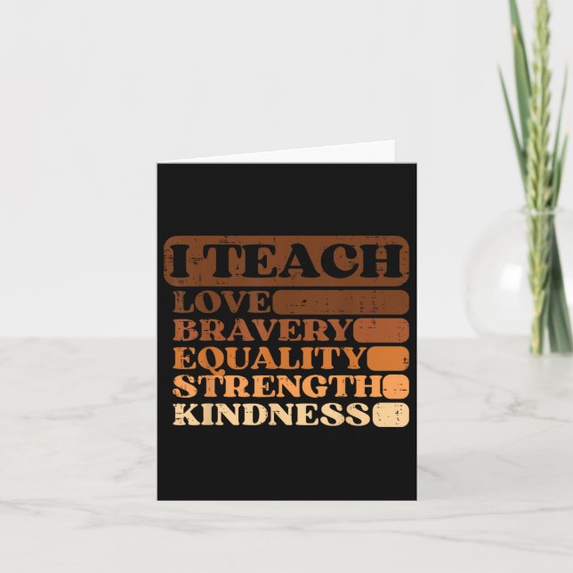 Ich bin ein Schwarzer Mensch Inspiration Mens Blac Karte (Vorderseite)